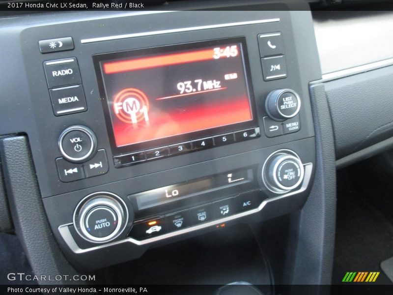 Rallye Red / Black 2017 Honda Civic LX Sedan