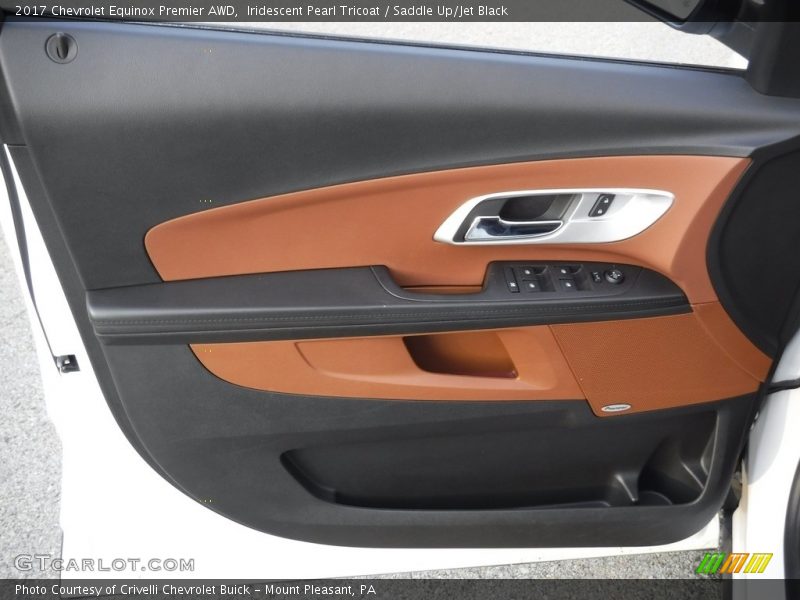 Iridescent Pearl Tricoat / Saddle Up/Jet Black 2017 Chevrolet Equinox Premier AWD