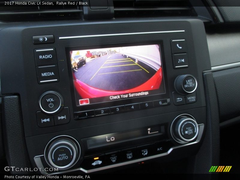 Rallye Red / Black 2017 Honda Civic LX Sedan