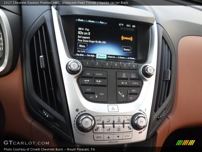 Iridescent Pearl Tricoat / Saddle Up/Jet Black 2017 Chevrolet Equinox Premier AWD