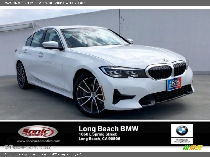 Alpine White / Black 2020 BMW 3 Series 330i Sedan