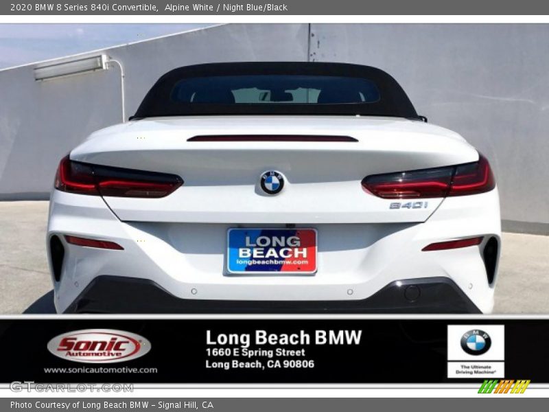 Alpine White / Night Blue/Black 2020 BMW 8 Series 840i Convertible