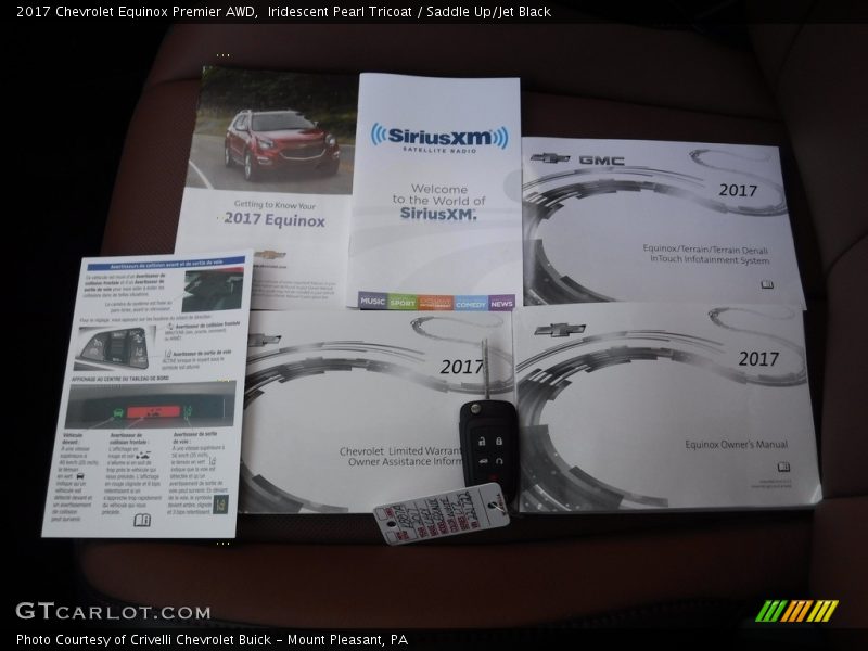 Iridescent Pearl Tricoat / Saddle Up/Jet Black 2017 Chevrolet Equinox Premier AWD