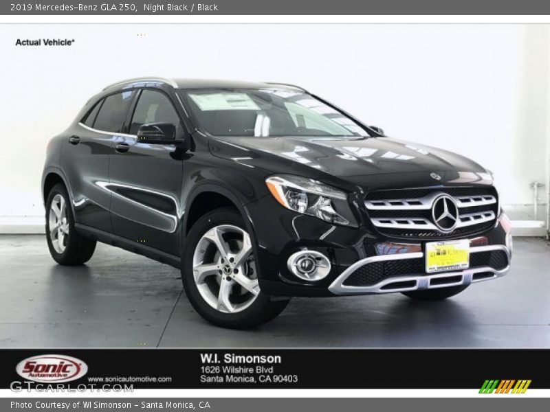 Night Black / Black 2019 Mercedes-Benz GLA 250
