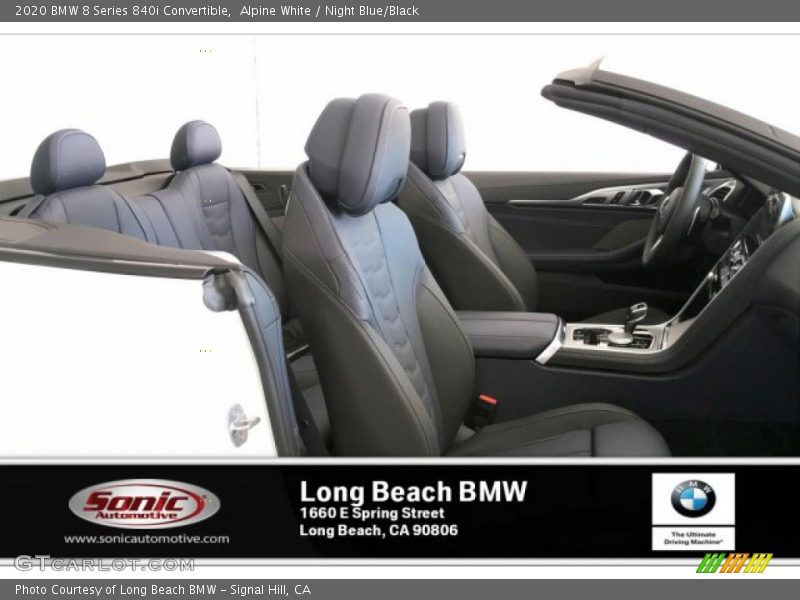 Alpine White / Night Blue/Black 2020 BMW 8 Series 840i Convertible