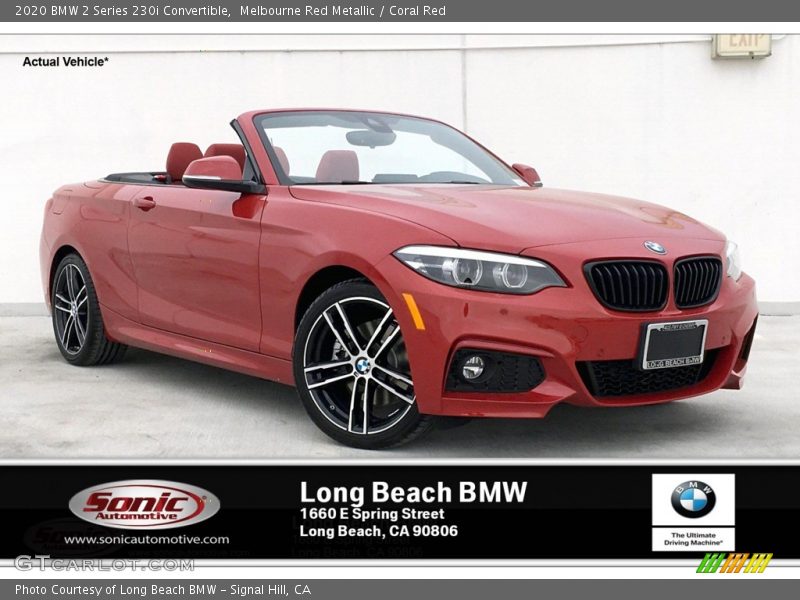 Melbourne Red Metallic / Coral Red 2020 BMW 2 Series 230i Convertible