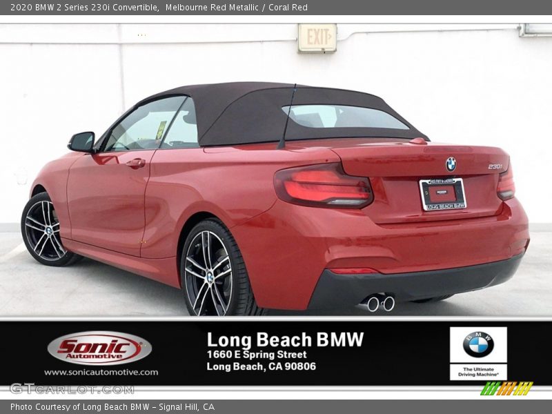 Melbourne Red Metallic / Coral Red 2020 BMW 2 Series 230i Convertible