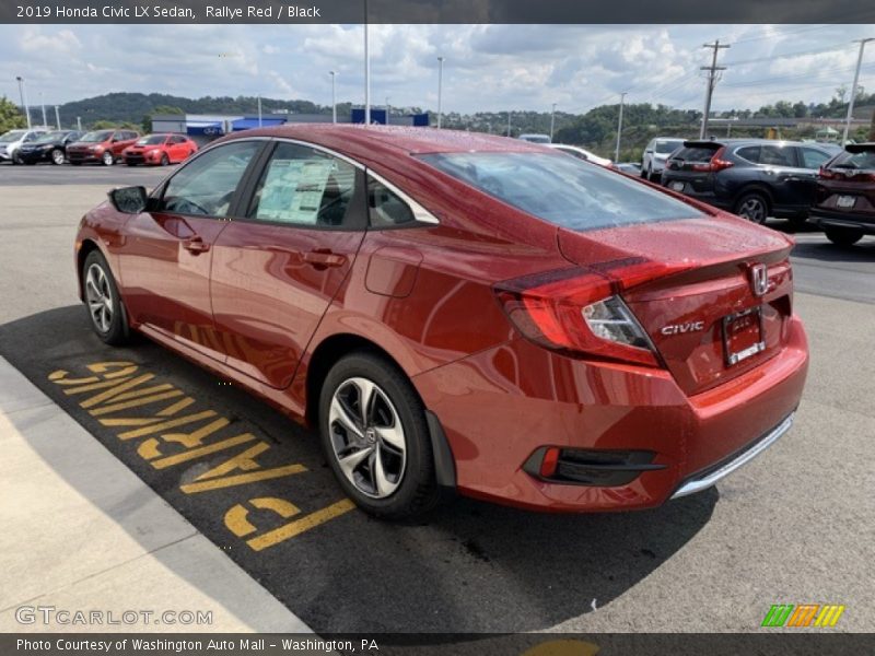 Rallye Red / Black 2019 Honda Civic LX Sedan
