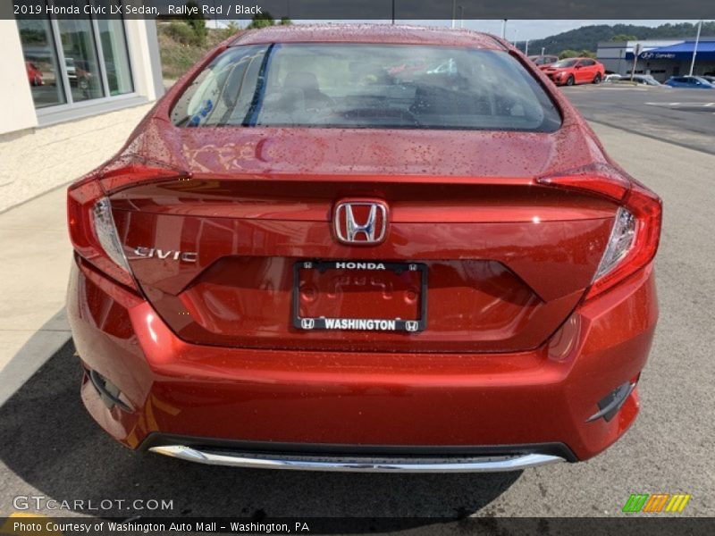 Rallye Red / Black 2019 Honda Civic LX Sedan
