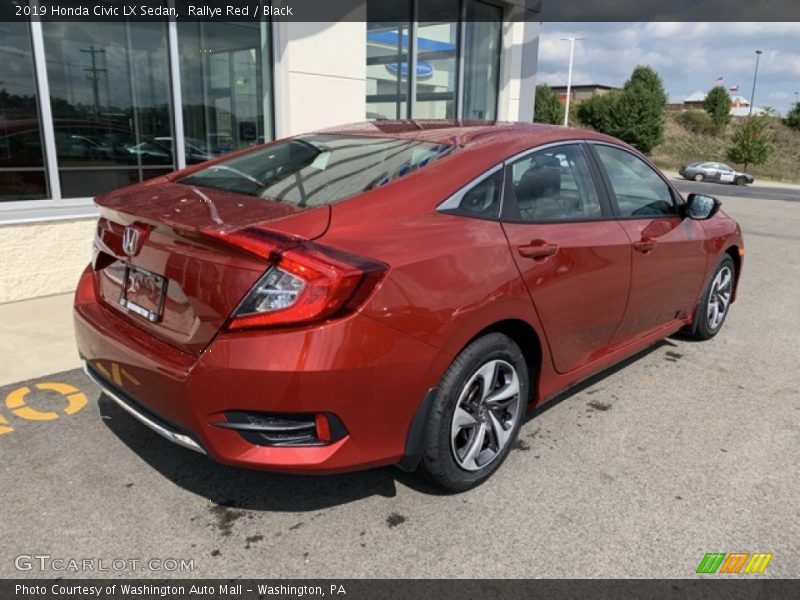 Rallye Red / Black 2019 Honda Civic LX Sedan