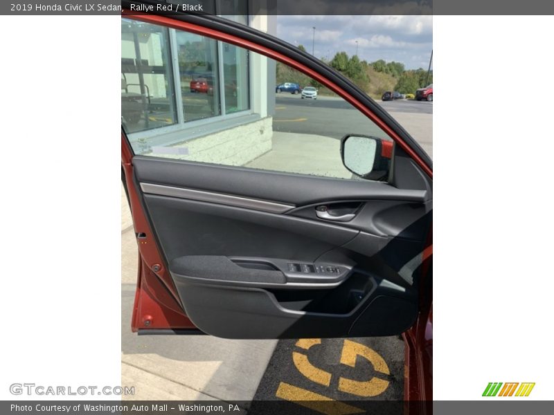 Rallye Red / Black 2019 Honda Civic LX Sedan