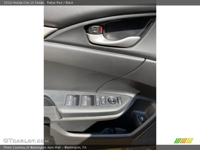 Rallye Red / Black 2019 Honda Civic LX Sedan