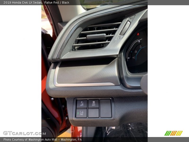 Rallye Red / Black 2019 Honda Civic LX Sedan