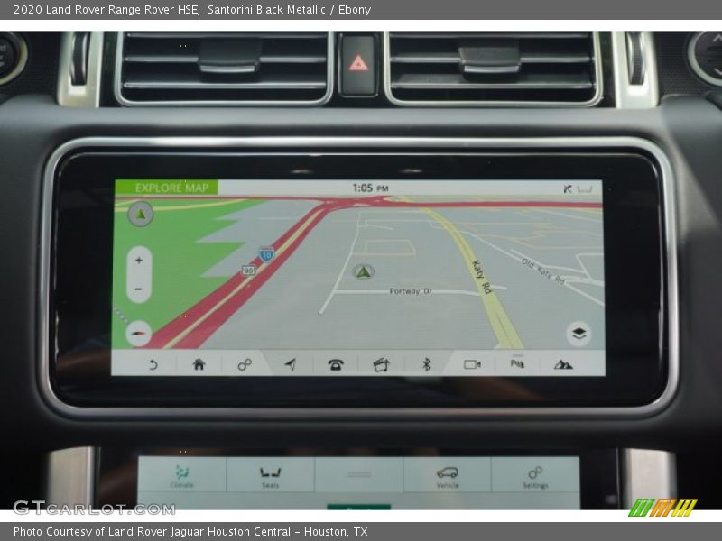 Navigation of 2020 Range Rover HSE
