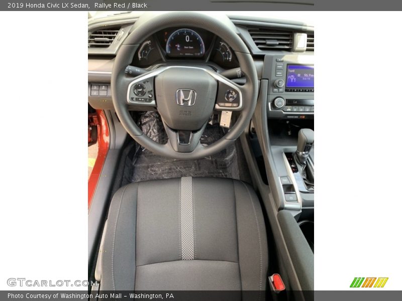 Rallye Red / Black 2019 Honda Civic LX Sedan