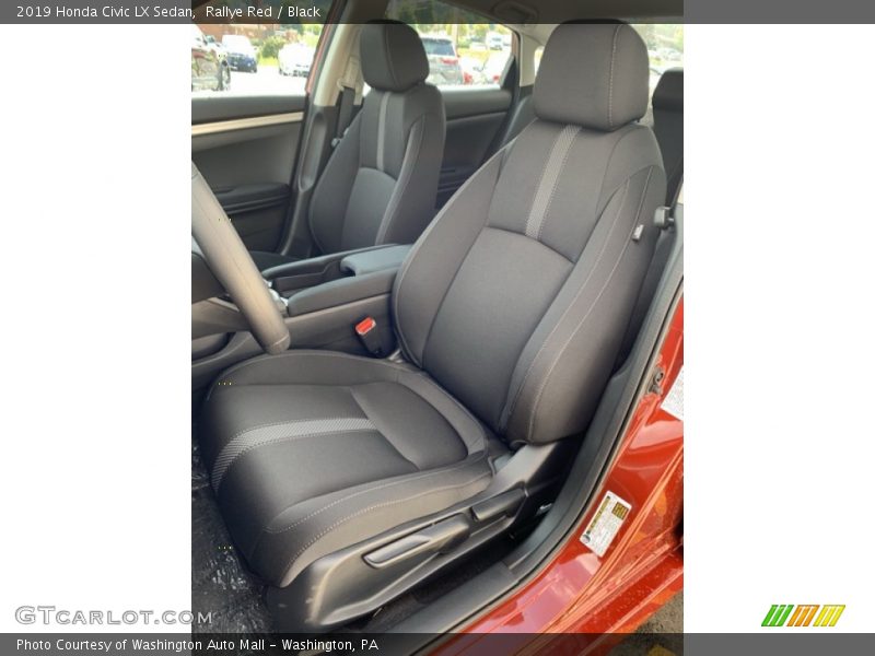 Rallye Red / Black 2019 Honda Civic LX Sedan