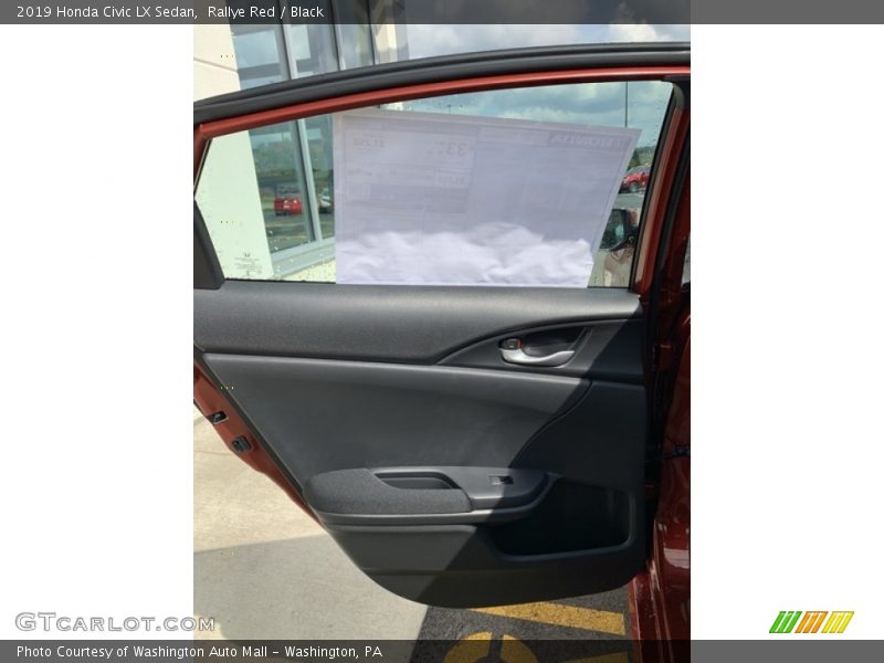 Rallye Red / Black 2019 Honda Civic LX Sedan
