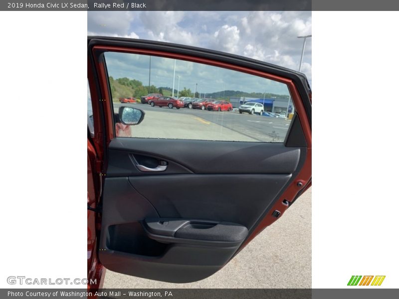 Rallye Red / Black 2019 Honda Civic LX Sedan