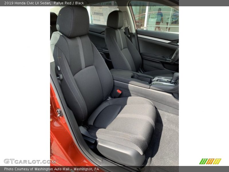 Rallye Red / Black 2019 Honda Civic LX Sedan