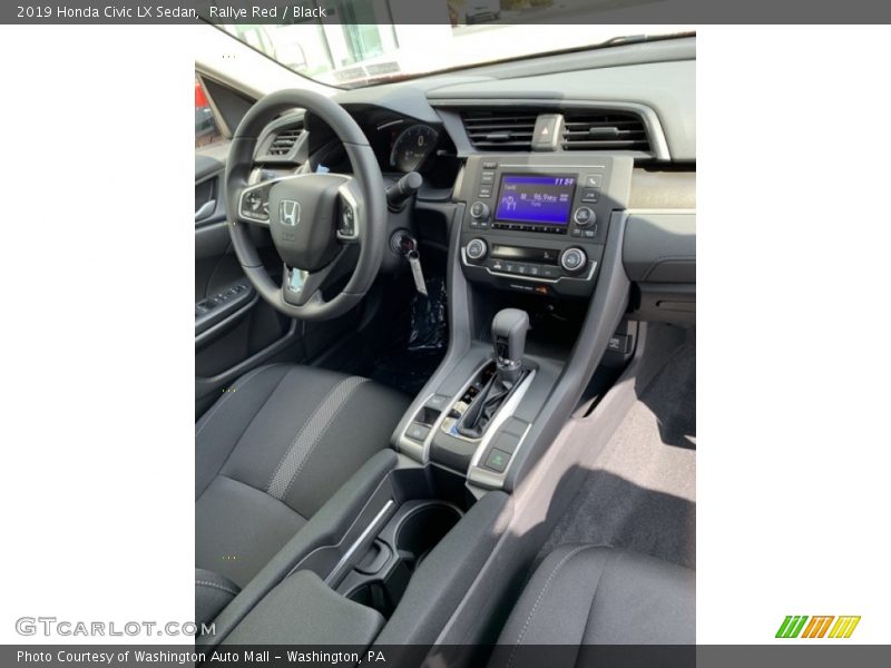 Rallye Red / Black 2019 Honda Civic LX Sedan