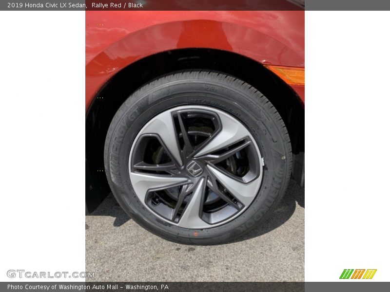 Rallye Red / Black 2019 Honda Civic LX Sedan