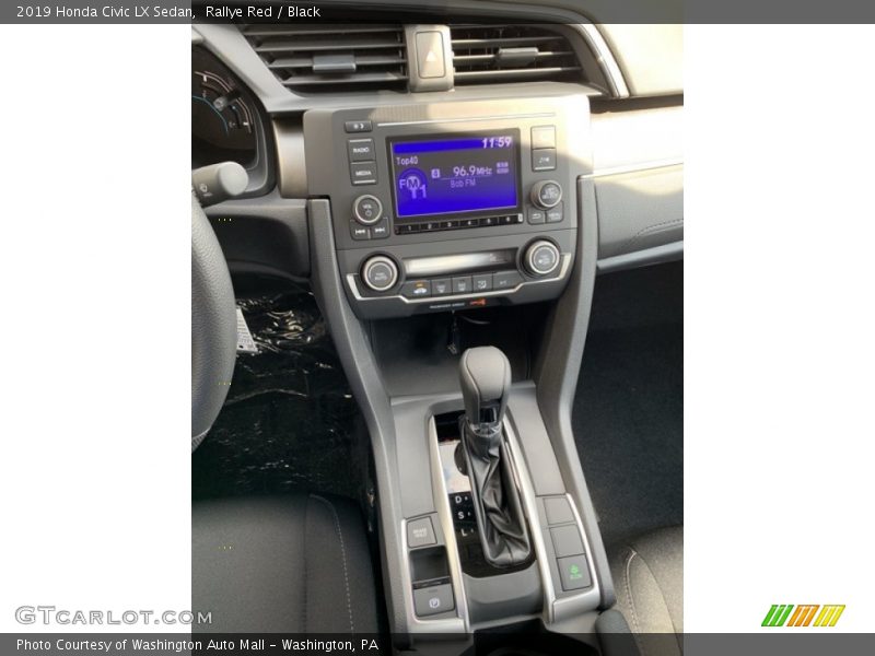 Rallye Red / Black 2019 Honda Civic LX Sedan