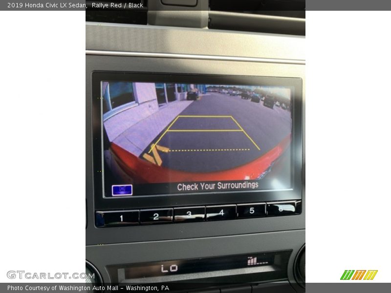 Rallye Red / Black 2019 Honda Civic LX Sedan