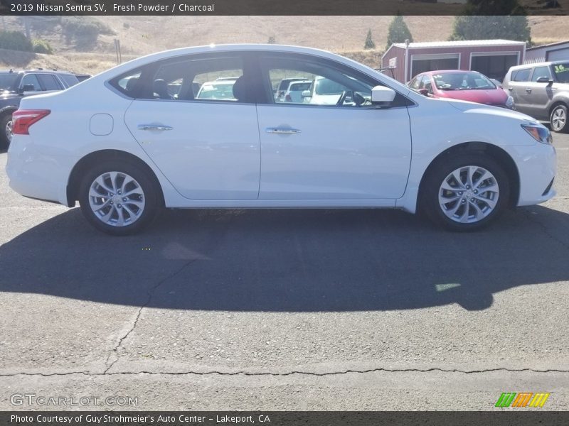 Fresh Powder / Charcoal 2019 Nissan Sentra SV
