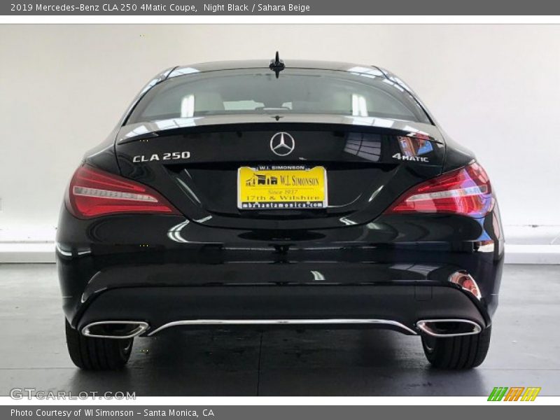 Night Black / Sahara Beige 2019 Mercedes-Benz CLA 250 4Matic Coupe