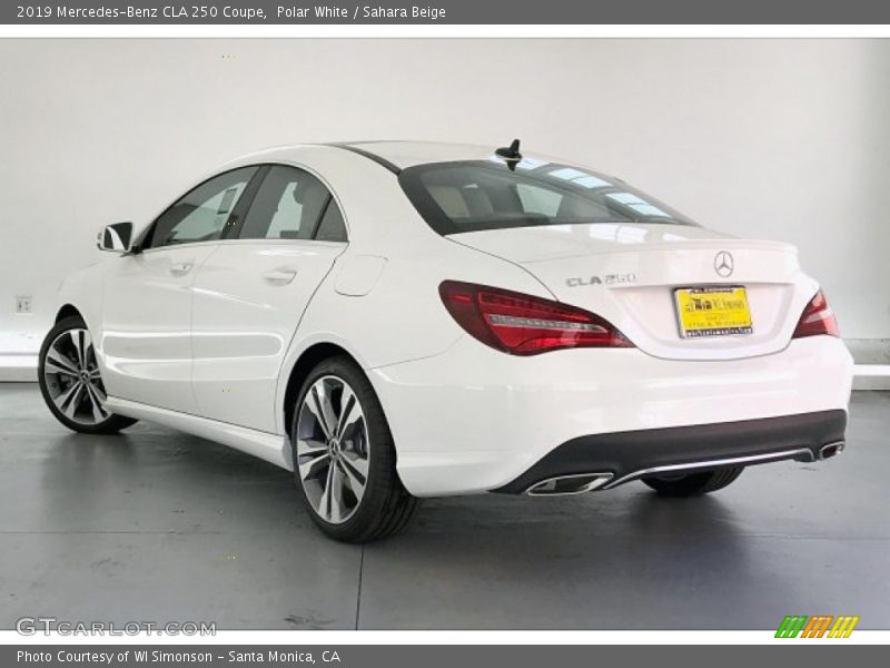 Polar White / Sahara Beige 2019 Mercedes-Benz CLA 250 Coupe
