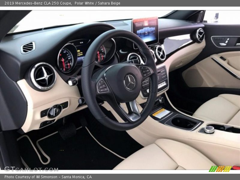 Polar White / Sahara Beige 2019 Mercedes-Benz CLA 250 Coupe