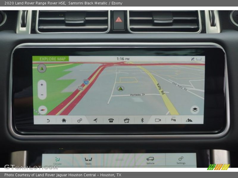 Navigation of 2020 Range Rover HSE