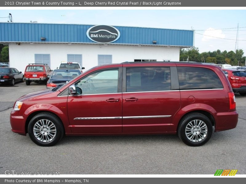 Deep Cherry Red Crystal Pearl / Black/Light Graystone 2013 Chrysler Town & Country Touring - L