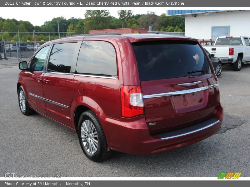 Deep Cherry Red Crystal Pearl / Black/Light Graystone 2013 Chrysler Town & Country Touring - L