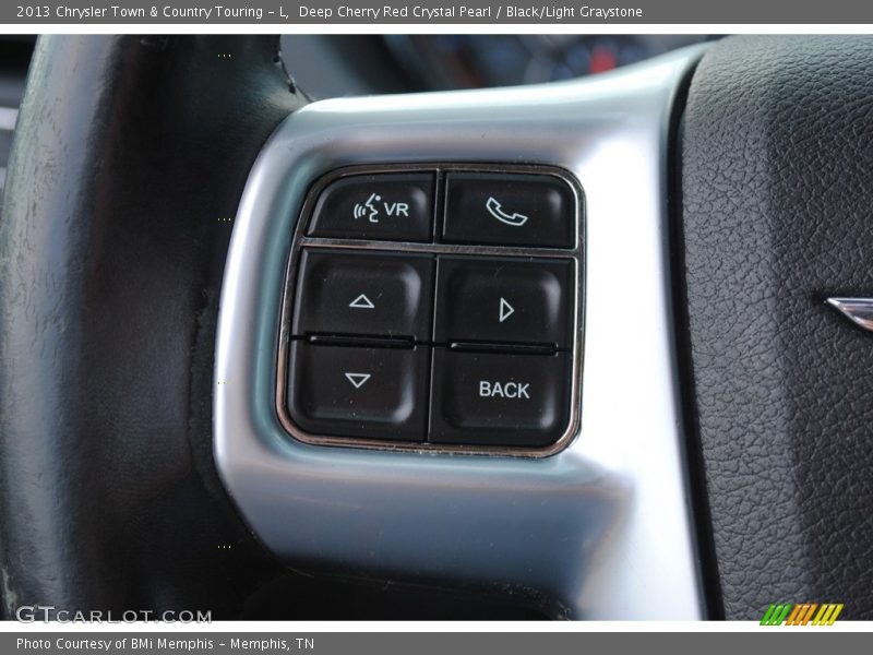 Deep Cherry Red Crystal Pearl / Black/Light Graystone 2013 Chrysler Town & Country Touring - L