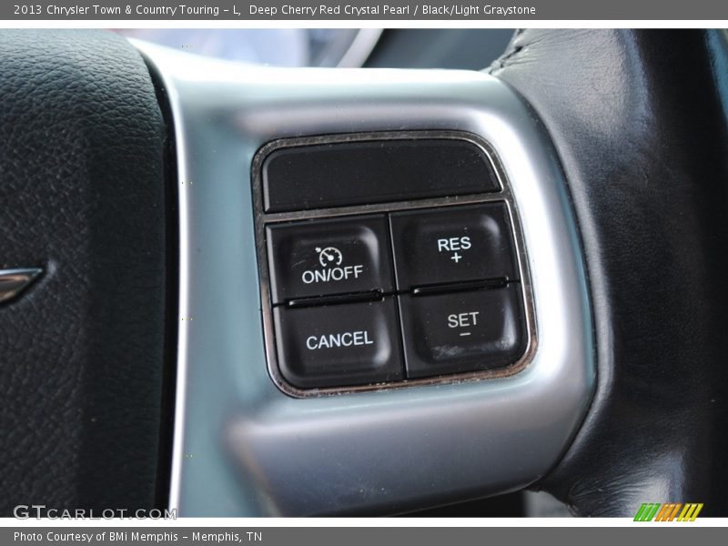 Deep Cherry Red Crystal Pearl / Black/Light Graystone 2013 Chrysler Town & Country Touring - L