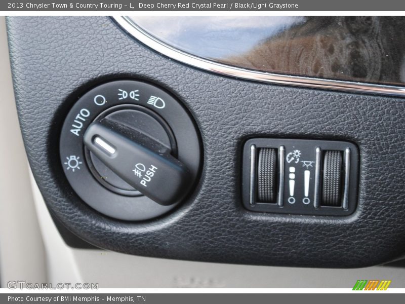 Deep Cherry Red Crystal Pearl / Black/Light Graystone 2013 Chrysler Town & Country Touring - L