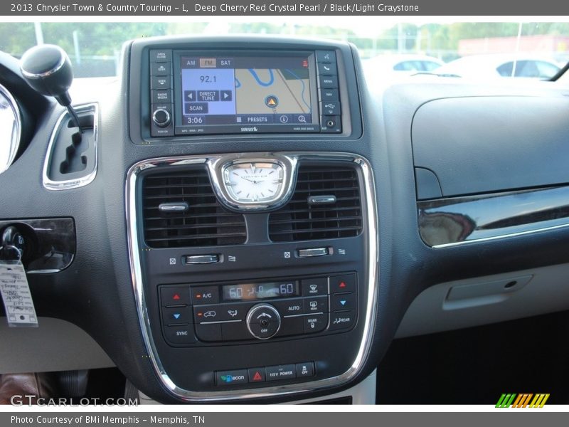 Deep Cherry Red Crystal Pearl / Black/Light Graystone 2013 Chrysler Town & Country Touring - L