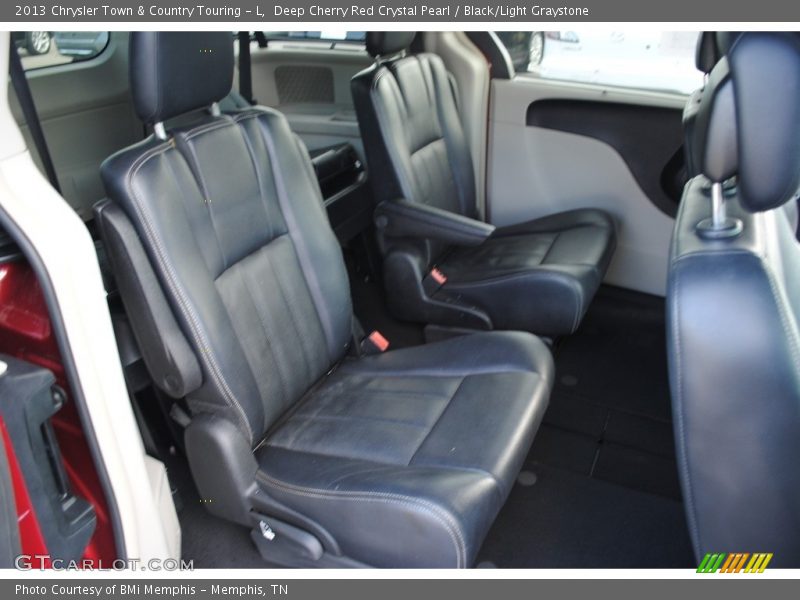 Deep Cherry Red Crystal Pearl / Black/Light Graystone 2013 Chrysler Town & Country Touring - L