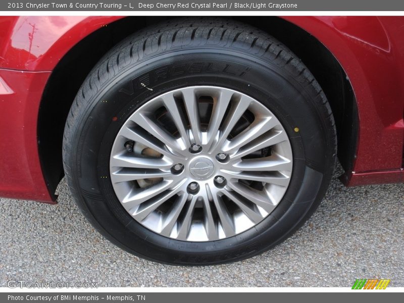 Deep Cherry Red Crystal Pearl / Black/Light Graystone 2013 Chrysler Town & Country Touring - L