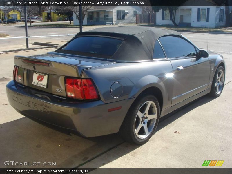 Dark Shadow Grey Metallic / Dark Charcoal 2003 Ford Mustang Cobra Convertible
