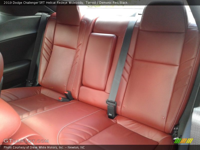 Rear Seat of 2019 Challenger SRT Hellcat Redeye Widebody