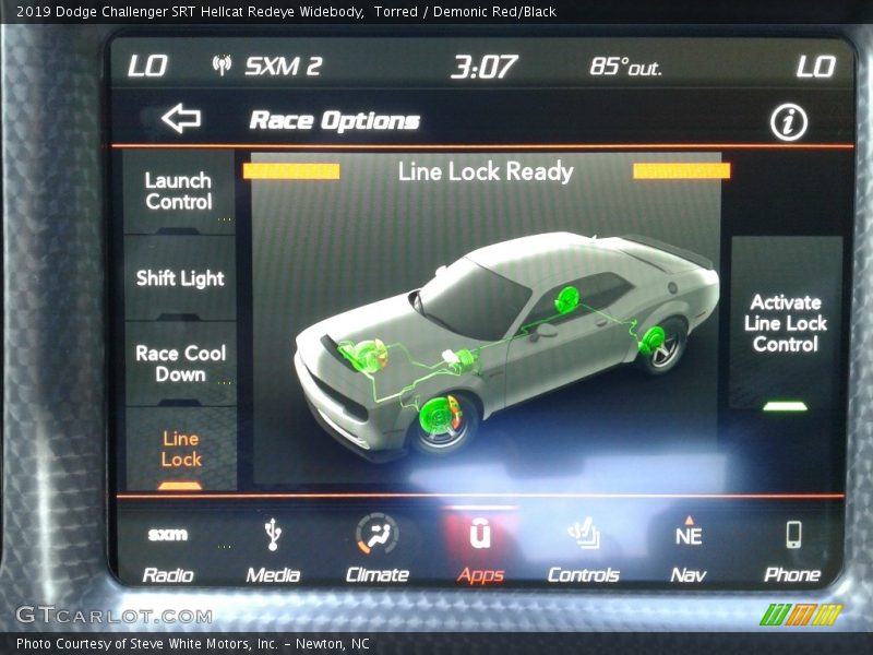 Controls of 2019 Challenger SRT Hellcat Redeye Widebody