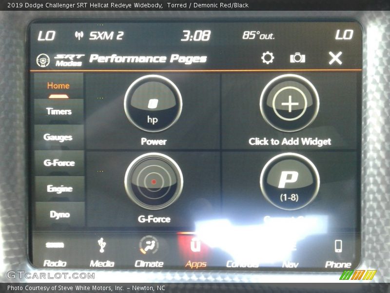 Controls of 2019 Challenger SRT Hellcat Redeye Widebody