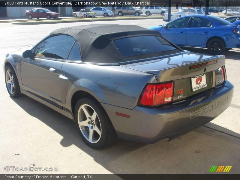 Dark Shadow Grey Metallic / Dark Charcoal 2003 Ford Mustang Cobra Convertible