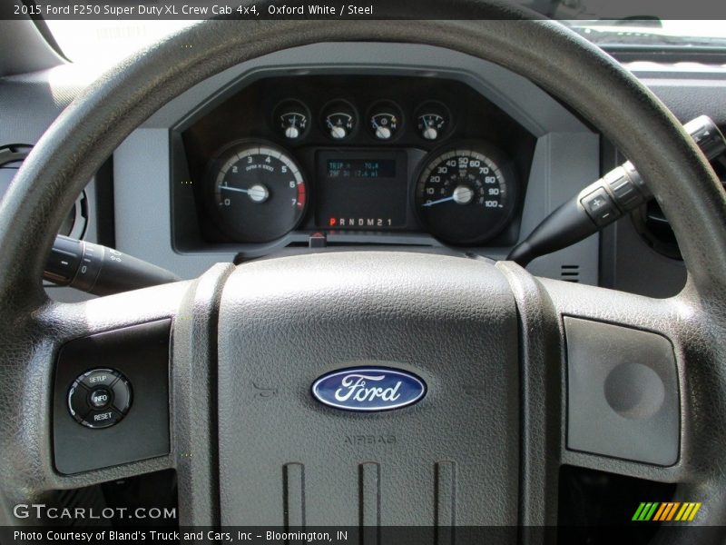 Oxford White / Steel 2015 Ford F250 Super Duty XL Crew Cab 4x4