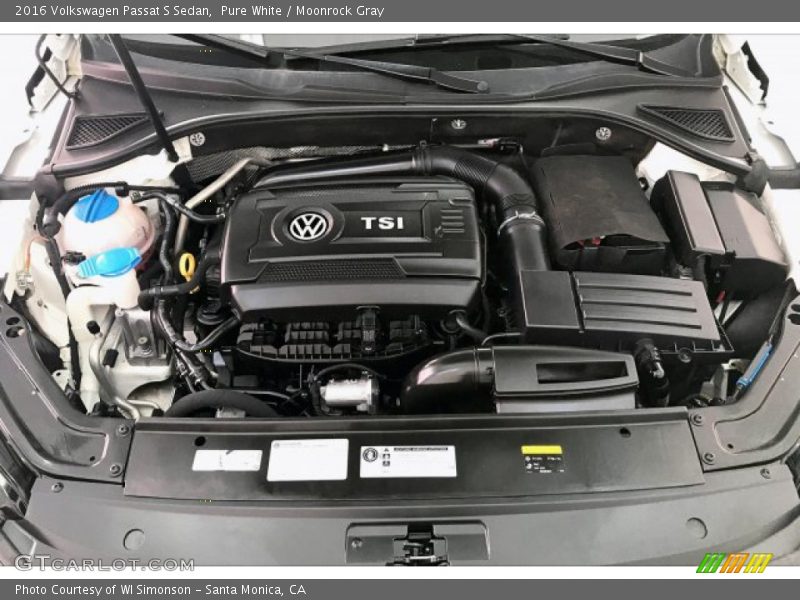 Pure White / Moonrock Gray 2016 Volkswagen Passat S Sedan
