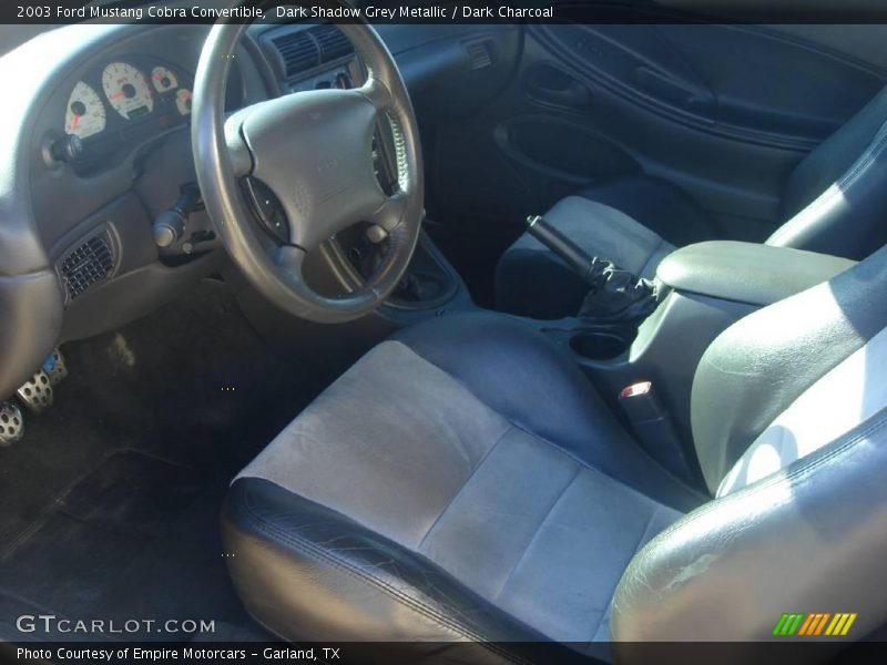 Dark Shadow Grey Metallic / Dark Charcoal 2003 Ford Mustang Cobra Convertible