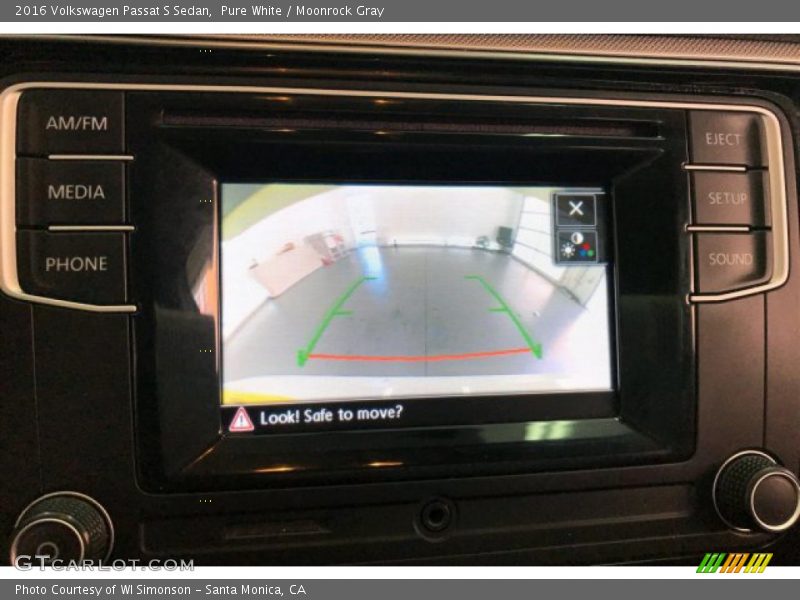 Pure White / Moonrock Gray 2016 Volkswagen Passat S Sedan