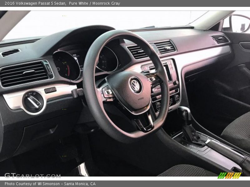 Pure White / Moonrock Gray 2016 Volkswagen Passat S Sedan